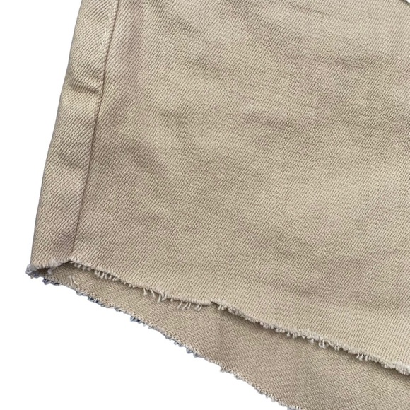 L'Agence Audrey Cut Off Cutoff Shorts Tan Beige Brown Denim Jean Shorts 25 - Picture 4 of 16